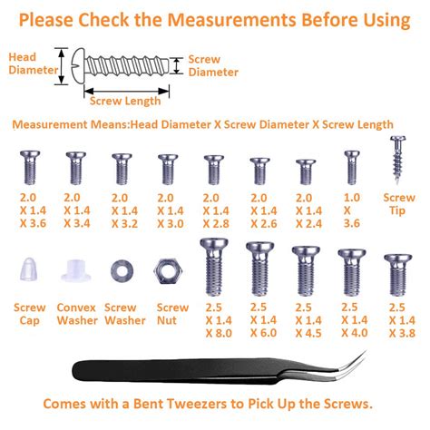 spare screws for glasses